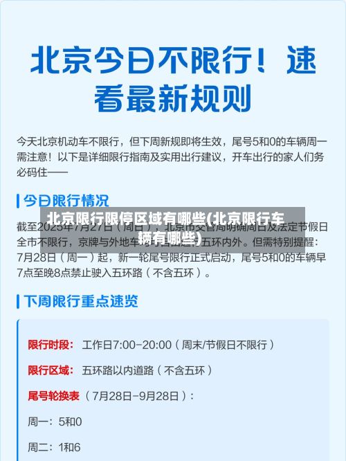 北京限行限停区域有哪些(北京限行车辆有哪些)-第2张图片