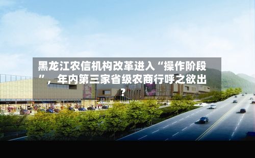 黑龙江农信机构改革进入“操作阶段”，年内第三家省级农商行呼之欲出？-第3张图片
