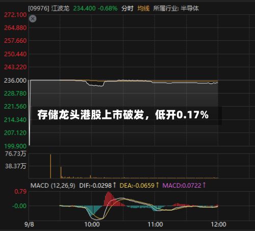 存储龙头港股上市破发，低开0.17%-第2张图片