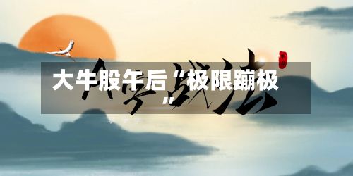 大牛股午后“极限蹦极”-第3张图片