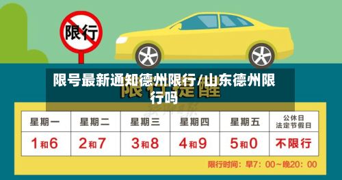 限号最新通知德州限行/山东德州限行吗-第2张图片