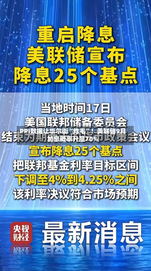 PPI数据让华尔街“炸毛”！美联储9月加息概率升至70%-第3张图片