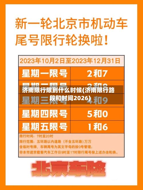 济南限行限到什么时候(济南限行路段和时间2026)-第2张图片