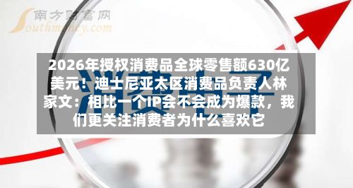 2026年授权消费品全球零售额630亿美元！迪士尼亚太区消费品负责人林家文：相比一个IP会不会成为爆款	，我们更关注消费者为什么喜欢它-第3张图片
