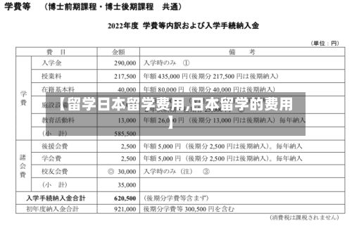 【留学日本留学费用,日本留学的费用】-第3张图片
