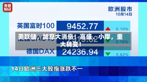 美联储,加息大消息!高盛、小摩,重大转变!